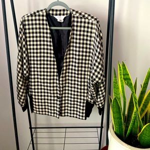 Vintage Tan Jay checkered jacket.